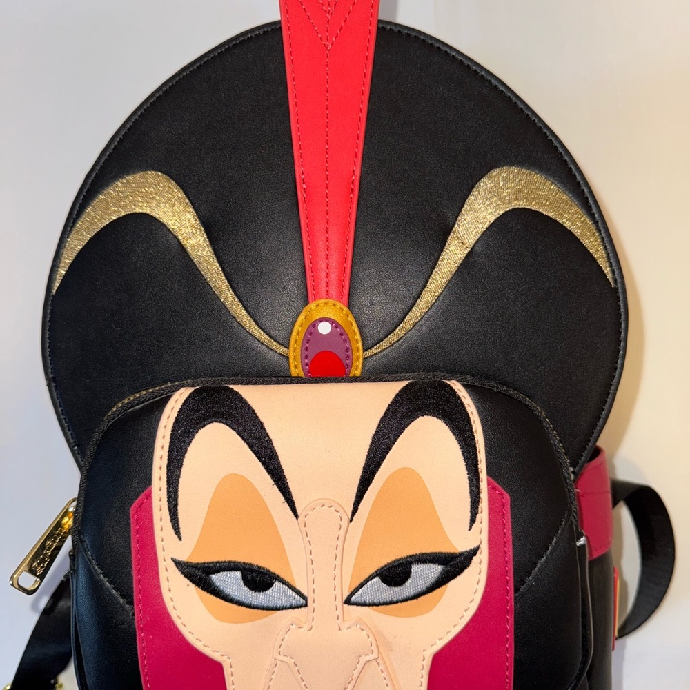 Villain-Inspired Black and Gold Backpack